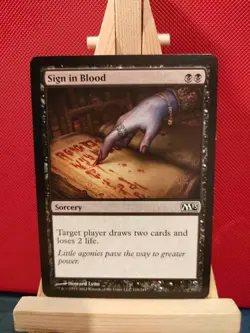 Sign in Blood - Magic 2011 (M11) - Common - LP/NM - MTG - Image 1