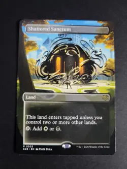 Shattered Sanctum (Borderless) Rare MTG Secrets of Strixhaven - Image 1