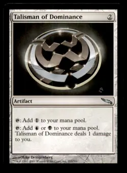 Talisman of Dominance LP Light Play Mirrodin MTG [9384] - Image 1