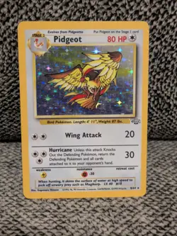Pokemon TCG Pidgeot Jungle 8/64 Holo Unlimited Rare Near Mint - Image 1