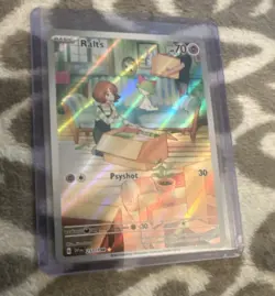 Pokemon Ralts Illustration Rare Holo Card 211/198 Basic Psychic HP 70 Psyshot - Image 1