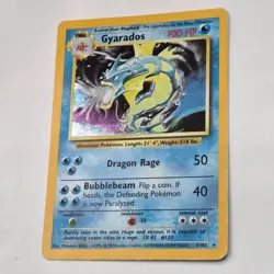 Base Set Unlimited Gyarados 6/102 | Holo Rare | Great Centering | Pokemon TCG - Image 2
