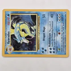 Base Set Unlimited Gyarados 6/102 | Holo Rare | Great Centering | Pokemon TCG - Image 5