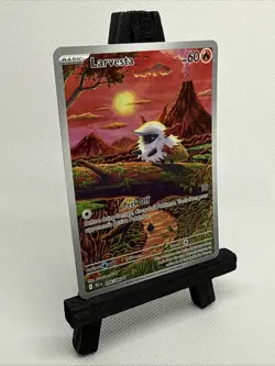 Pokemon TCG Larvesta 099/086 Scarlet & Violet Black Bolt English IR NM - Image 3