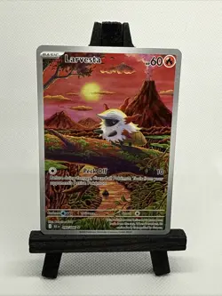 Pokemon TCG Larvesta 099/086 Scarlet & Violet Black Bolt English IR NM - Image 4