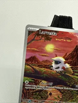 Pokemon TCG Larvesta 099/086 Scarlet & Violet Black Bolt English IR NM - Image 5