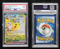 Pikachu ex Special Illustration Rare Pokemon SV08: Surging Sparks PSA 9 MINT - Image 3
