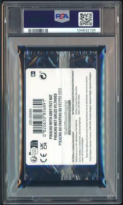 Pokemon Pikachu with Grey Felt hat Van Gogh 085 Graded Sealed Promo PSA 10 - Image 3