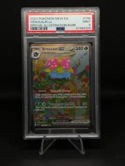 Venusaur ex 198/165 PSA 9 Pokemon 151 Special Illustration Rare Holo - Image 1