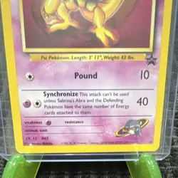 Pokemon TCG Sabrina's Abra Wotc Promo 19/53 Promo Regular 2000 English - Image 4