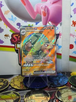 Pokemon Golem EX TCG Full Art Holo Rare Card 189/165 Scarlet & Violet 151 NM - Image 1