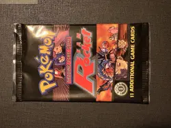 All 4 Pokemon Team Rocket 1st Edition Booster Pack artworks (empty) - Image 5