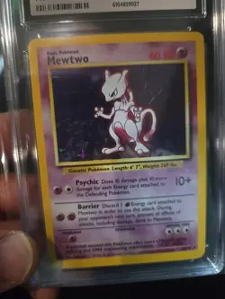 CGC 6.5 Mewtwo 1999 Base Set 10/102 Holo Pokemon Card - Image 2