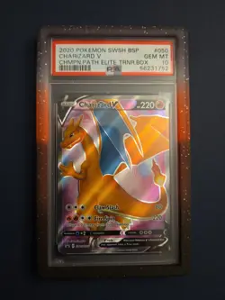 2020 Pokemon Champion's Path Charizard v Elite Trainer Box SWSH050 PSA 10 - Image 1