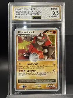Pokemon TCG Rhyperior LV.X Legends Awakened Holo Card 145 Rare Holo LV.X - Image 1