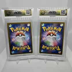 Charizard and Blastoise 2022 Japanese SWSH Pokemon Go Holo SET AGS 9.5 MINT+ - Image 2