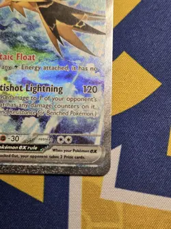 Pokemon Zapdos ex 202/165 SV 151 Special Illustration Rare Full Art Holo - Image 2