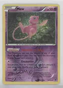 Mew Reverse Foil Pokemon XY Fates Collide #29 - Image 1