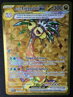 Alolan Exeggutor ex 248/191 Sv08: Surging Sparks Holo Pokemon NM - Image 1