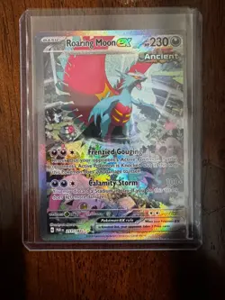 Pokemon Roaring Moon ex 251/182 SV04 Paradox Rift Illustration Rare Holo 230 HP - Image 1