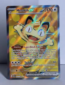 Meowth ex 107/088 Ultra Rare Pokemon Perfect Order NM/M - Image 1