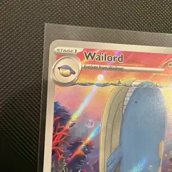 Pokemon TCG Wailord 162/159 Journey Together Illustration Rare Holo Card NM - Image 5