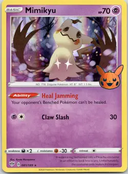 Mimikyu 081/189 HOLO P Trick or Trade 2022 Pokemon NM - Image 1