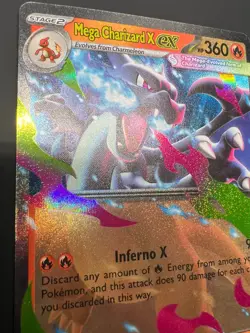 Mega Charizard X EX 029 Promo – Mega Evolution Tin – Pokemon TCG – NM – IN HAND - Image 3