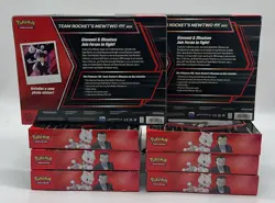 Lot of (8) Pokemon TCG Team Rocket's Mewtwo ex Boxes SEALED NEW - Image 2