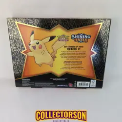 Pokemon TCG Pikachu V Promo Box Collection Shining Fates New Sealed 4 Packs - Image 2