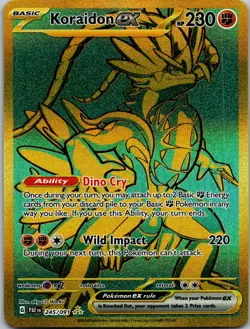 Koraidon ex 245/091 Hyper Rare Paldean Fates Pokemon Holo Lightly Played - Image 1