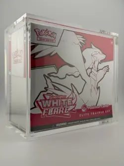 Pokemon TCG S&V White Flare Pokemon Center Elite Trainer Box ETB w/ Acrylic Case - Image 1