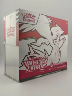 Pokemon TCG S&V White Flare Pokemon Center Elite Trainer Box ETB w/ Acrylic Case - Image 3
