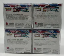 Lot of (4) Pokemon TCG Sword & Shield Battle Styles Booster Boxes SEALED - Image 2