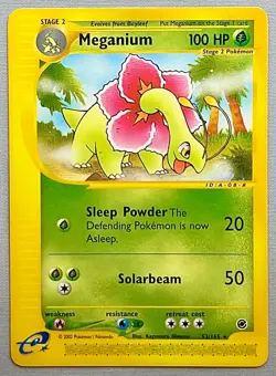 Pokemon Meganium #53/165 Non-Holo Rare - 2002 Expedition Base Set - NM to Mint! - Image 1