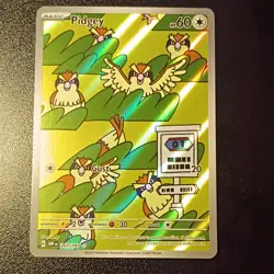 Pokemon TCG Pidgey 207/197 Obsidian Flames Illustration Rare Holo 60 HP Gust - Image 1