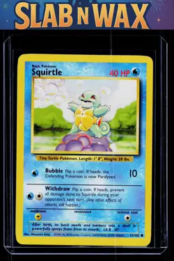 Pokemon tcg Base set Squirtle #063/102 - Image 1