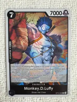 Monkey.D.Luffy OP15-092 Adventure on Kami's Island Foil English One Piece - LP - Image 1