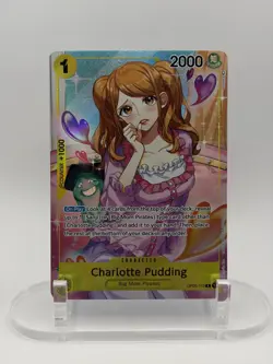 One Piece Charlotte Pudding Alt Art OP03-112 R - Pillars Of Strength NM/M ENG - Image 1