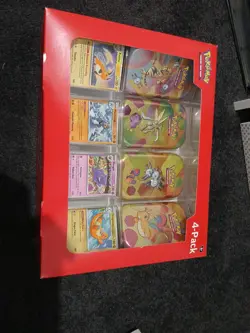 POKEMON TCG SCARLET & VIOLET 151 4 PACK MINI TINS FACTORY SEALED SAMS CLUB BOX - Image 2