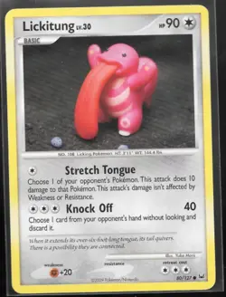 Lickitung - 80/127 - Common English Pokemon Platinum NM - Image 1
