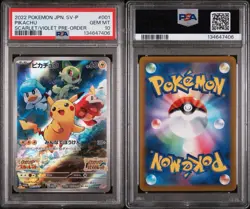 2022 POKEMON JPN SV PROMO SCARLET & VIOLET PRE-ORDER #001 PIKACHU PSA 10 - Image 5