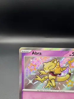 Pokemon TCG Abra Card 148/091 Baby Shiny Paldean Fates Scarlet & Violet NM - Image 2