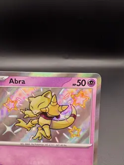 Pokemon TCG Abra Card 148/091 Baby Shiny Paldean Fates Scarlet & Violet NM - Image 3