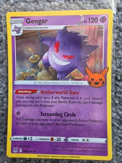 Pokemon Cards TCG Trick or Trade 2023 066/196 Gengar Holo Pack Fresh Pumpkin - Image 1