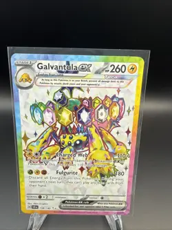Pokemon TCG Galvantula EX Stellar Crown Holo Card 159/142 SV07 - Image 1