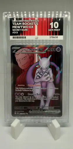 Pokemon Team Rocket's Mewtwo UR 213/182 | ACE 10 | Destined Rivals - Image 1