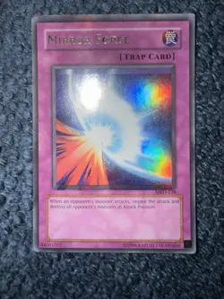 Mirror Force MRD‑138 | Yu‑Gi‑Oh! | Secret Rare | 1996 | Moderate Play / Creased - Image 2