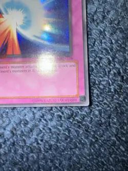 Mirror Force MRD‑138 | Yu‑Gi‑Oh! | Secret Rare | 1996 | Moderate Play / Creased - Image 4