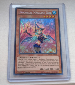 Chocolate Magician Girl MVP1-ENS52 Secret Rare 1st Edition Yugioh - Image 1
